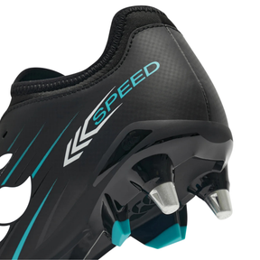 Canterbury Speed Falcon Team SG Rugby Boots: Black/Green