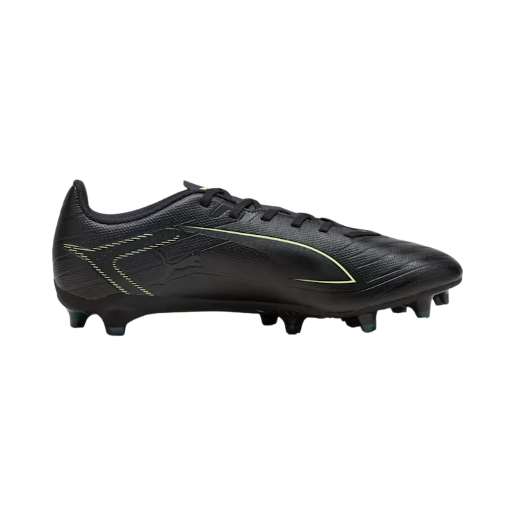 Puma Ultra 6 Play FG/AG Football Boots: Puma Black/Fizzy Light/Green