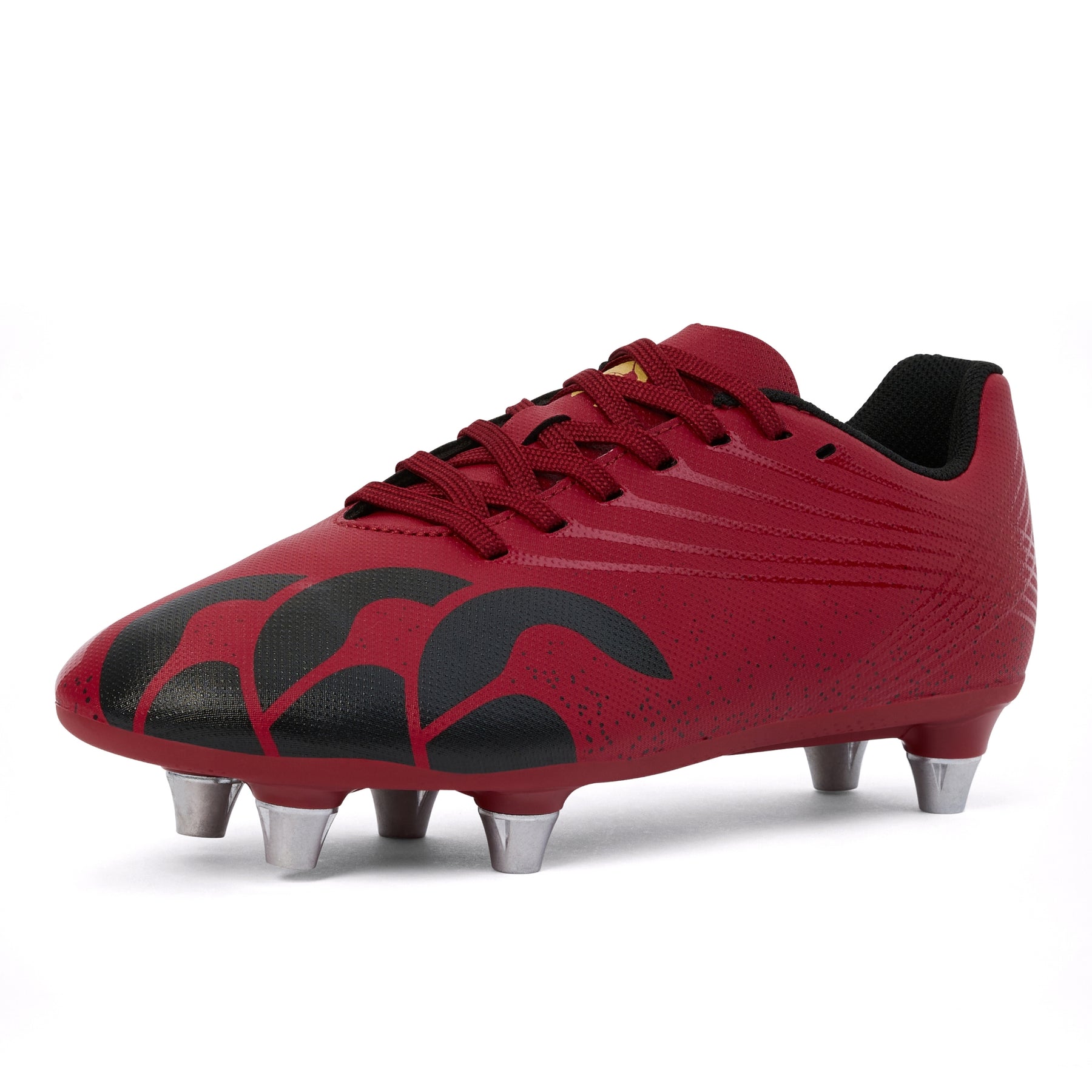 Canterbury Junior Stampede Team Soft Ground Rugby Boots: Red