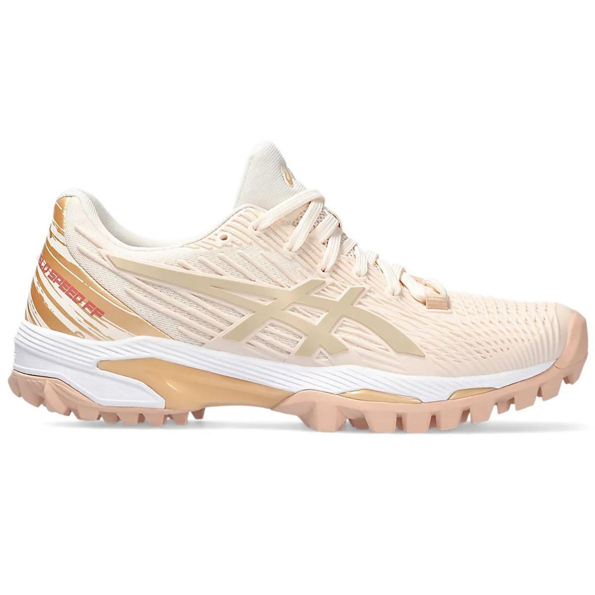 Asics Field Speed FF Hockey Shoes: Rose Dust/Champagne