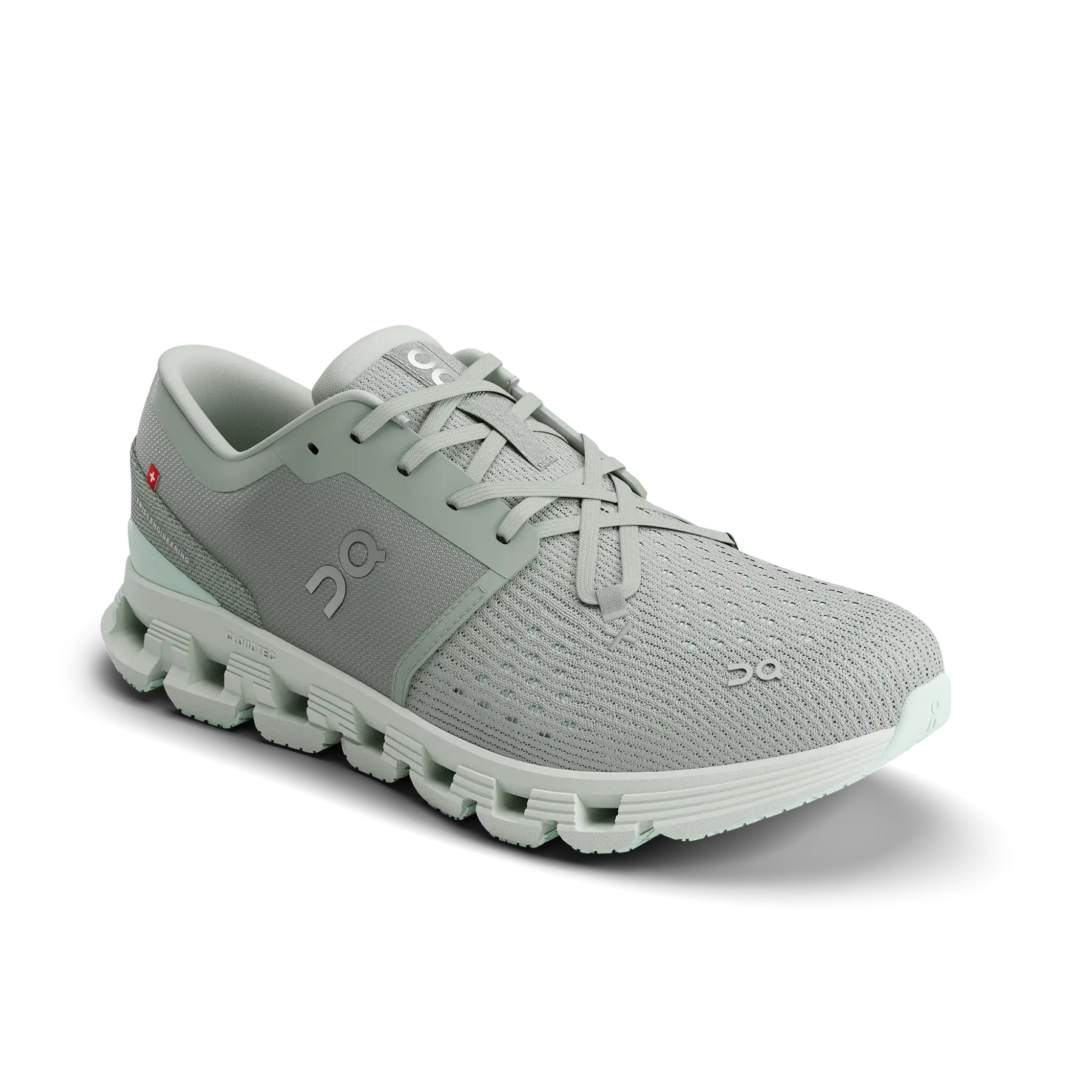 On Cloud X 4 Womens Running Shoes: Tin/Iceberg