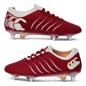 Canterbury Phoenix 2.0 Elite Soft Ground Rugby Boots: Red