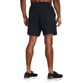 Under Armour Men's Launch Running Shorts: Black/White/Reflective