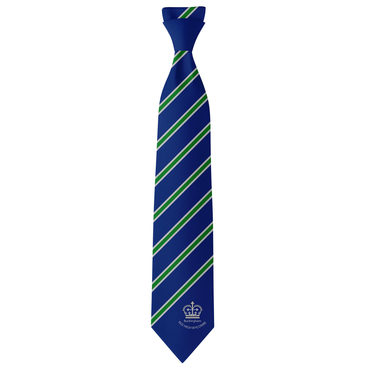 Royal Grammar School Tie Buckingham: Sapphire/Green