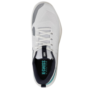K Swiss K Speed Team Men's Tennis Shoes: White Baltic Carbon