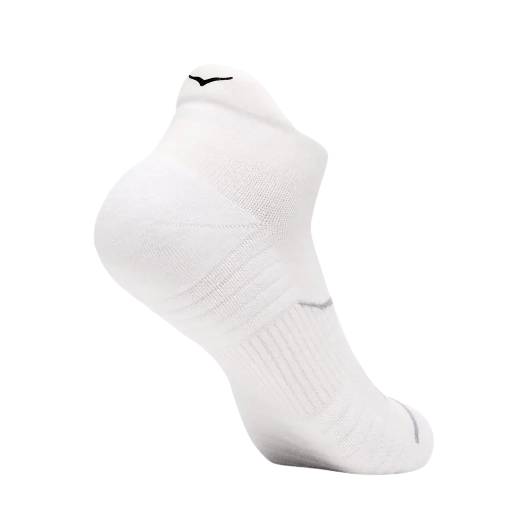 Hoka U No-Show Running Socks (3 pack) :White/White