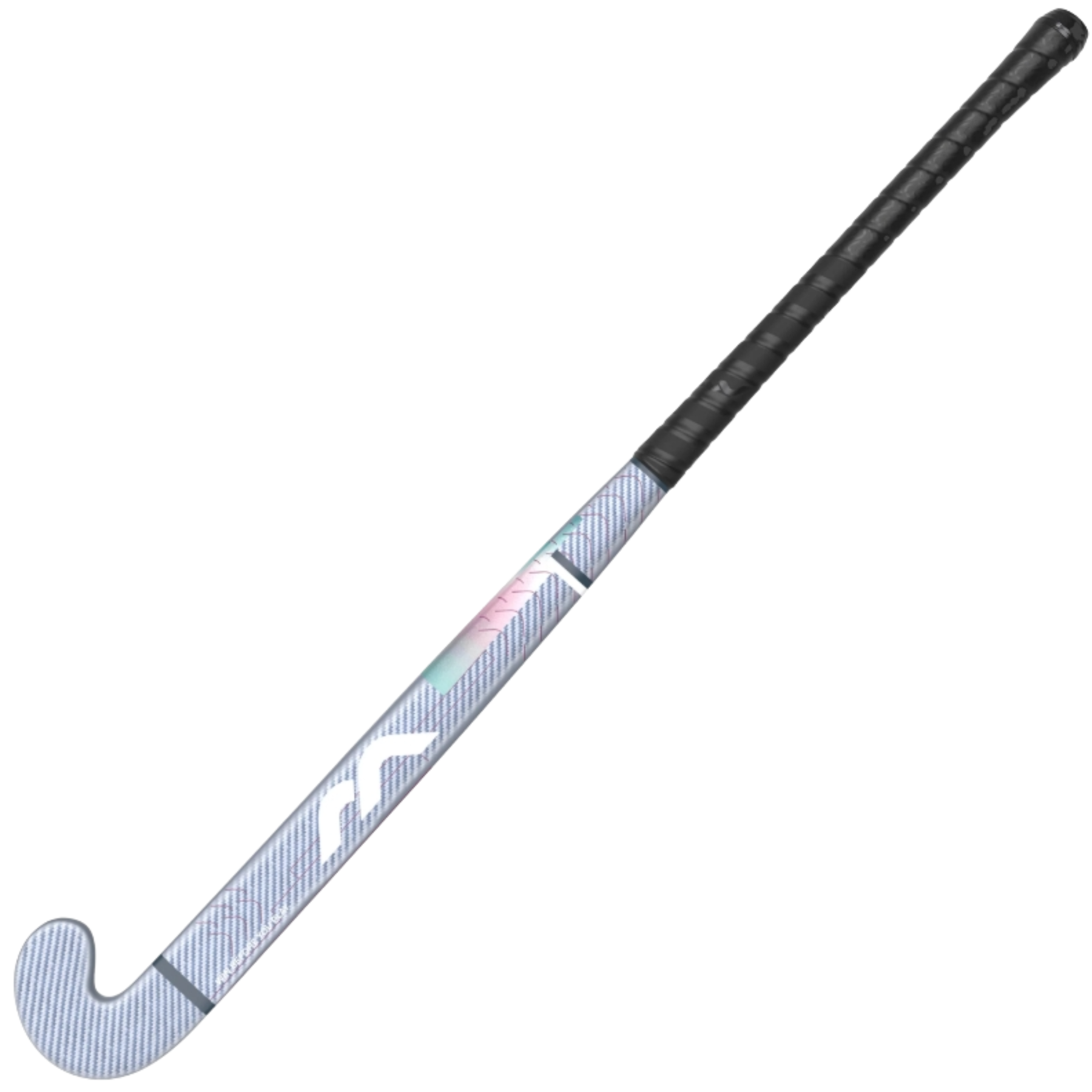 Mercian Evolution CKF35 Pro Hockey Stick: Silver Carbon/Purple