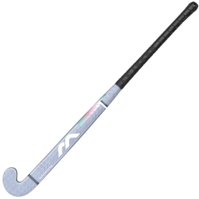 Mercian Evolution CKF35 Pro Hockey Stick: Silver Carbon/Purple