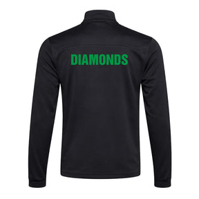 Junior Quarter Zip Training Top: Black