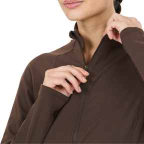 Athlecia Emarri Women's Full Zip Sweatshirt: Chocolate Torte