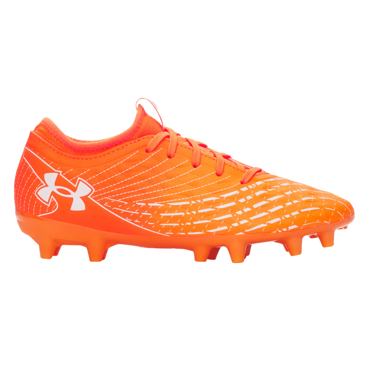Under Armour Magnetico Select 5 Junior Football Shoes: Blazing Orange/White