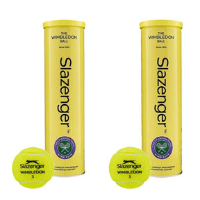Slazenger Wimbledon Tennis Balls - 2 x 4 Ball Can