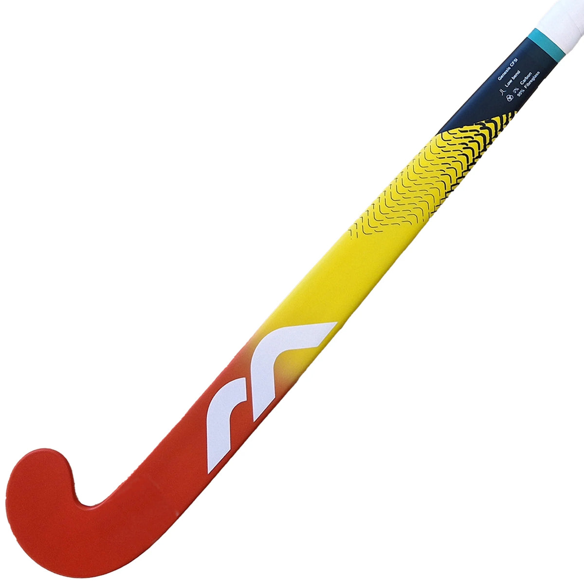 Mercian Genesis CF5i Indoor Hockey Stick: Red/Yellow - 36.5L