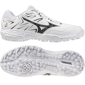 Mizuno Wave Lynx 3 Astro Hockey Shoes: White/Black