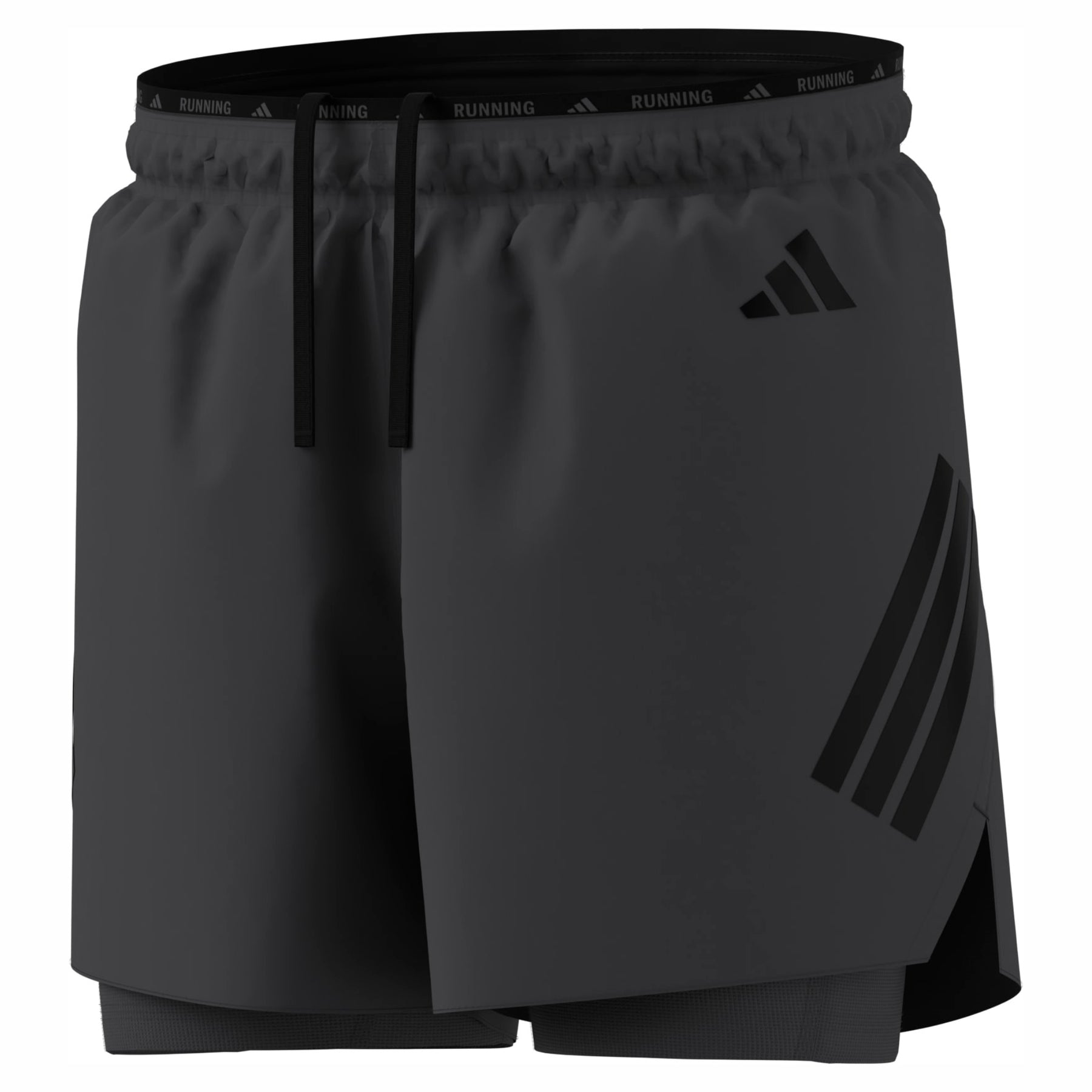 Adidas Adi365 Iconinc Running 2in1 Shorts: Grey