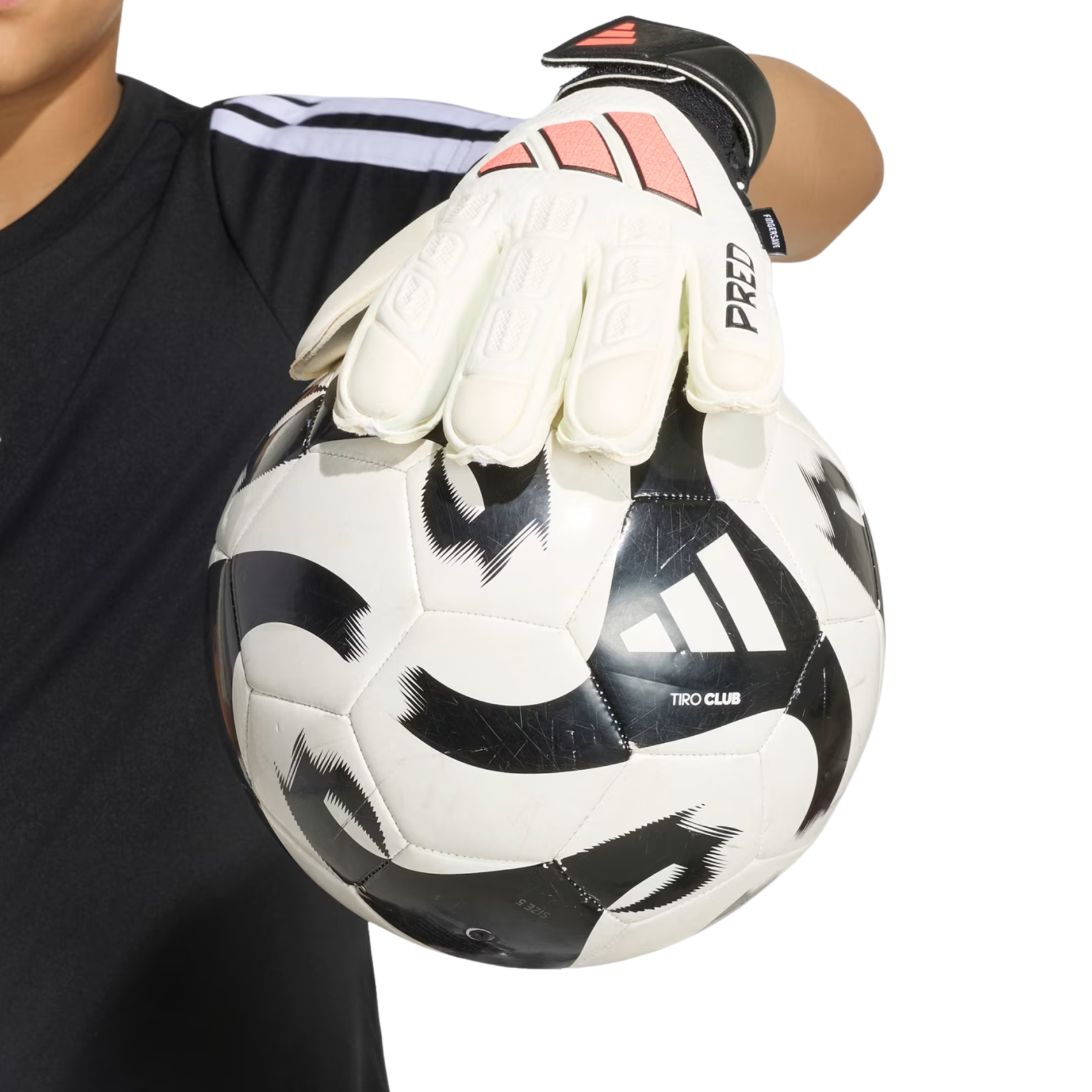 Adidas Predator GK Match Junior Gloves Finger Saving: Solar White