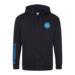GX Tornadoes Full Zip Hoodie: Black