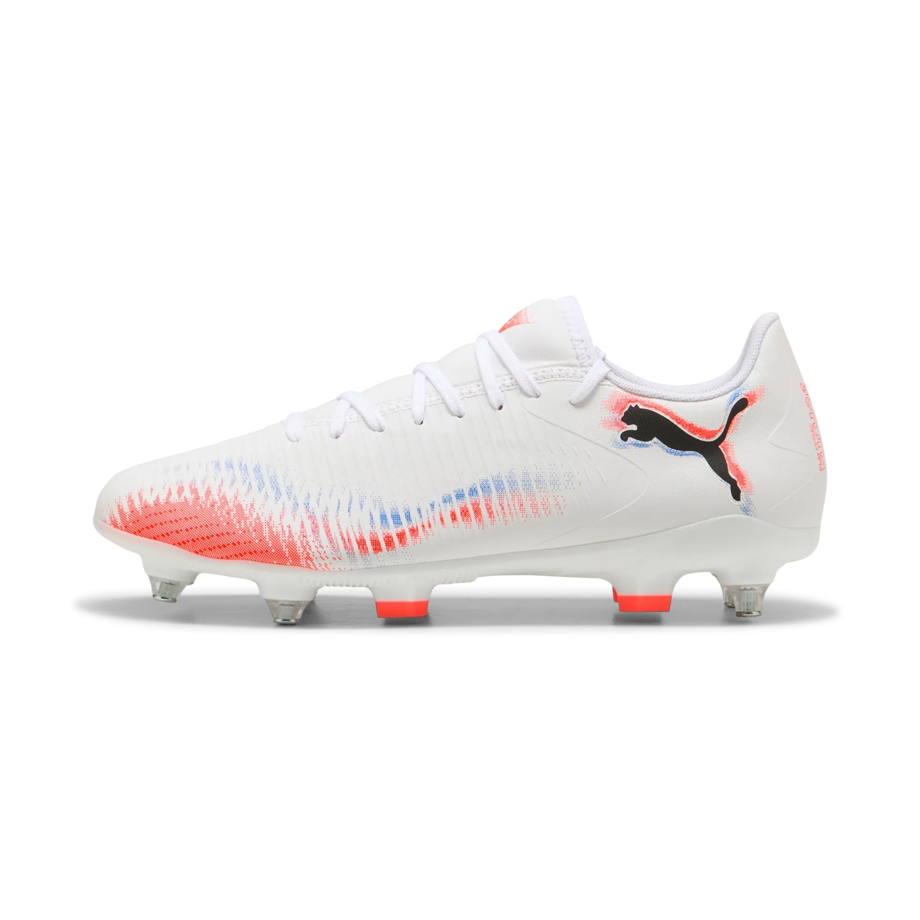Puma Future 8 Play MXSG Football Boots: Puma White/Black/Glowing Red