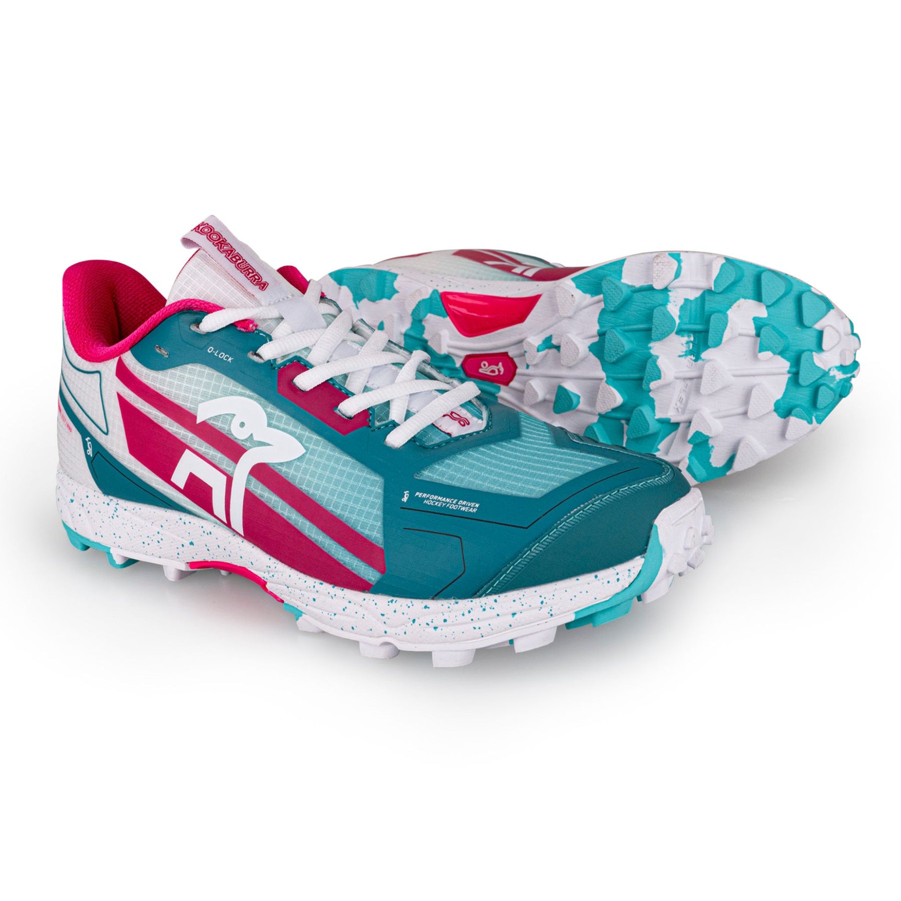 Kookaburra Surge Womens Hockey Shoes 25/2026: Mint/Pink