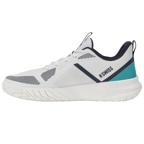 K Swiss K Speed Team Men's Tennis Shoes: White Baltic Carbon