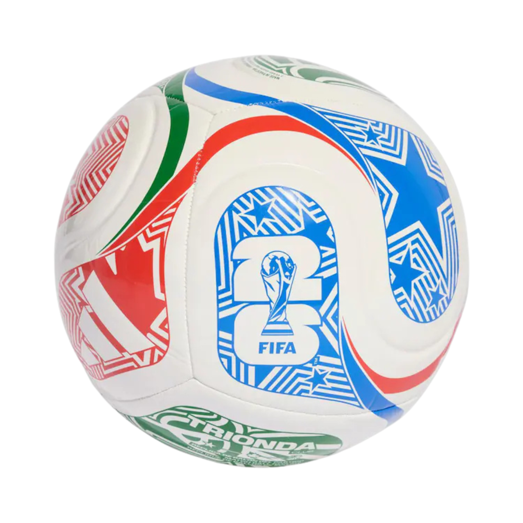 Adidas Trionda Club Fifa World Cup 2026 Football: White/Blue/Red