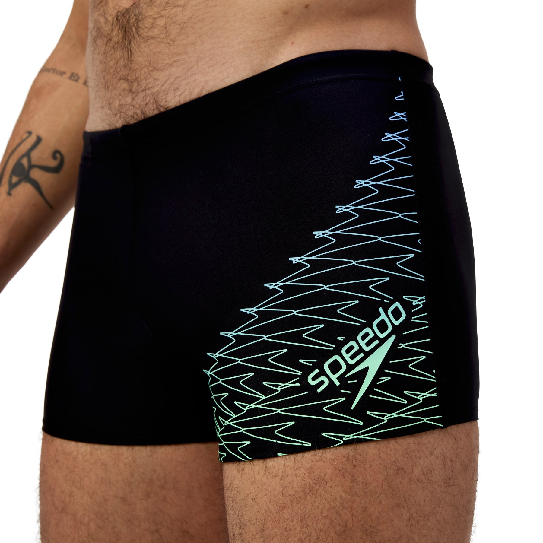 Speedo Mens Medley Logo Aquashort: Green