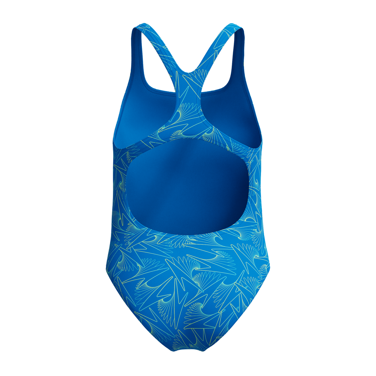 Speedo Girls Hyperboom Allover Medalist Swimsuit: Blue