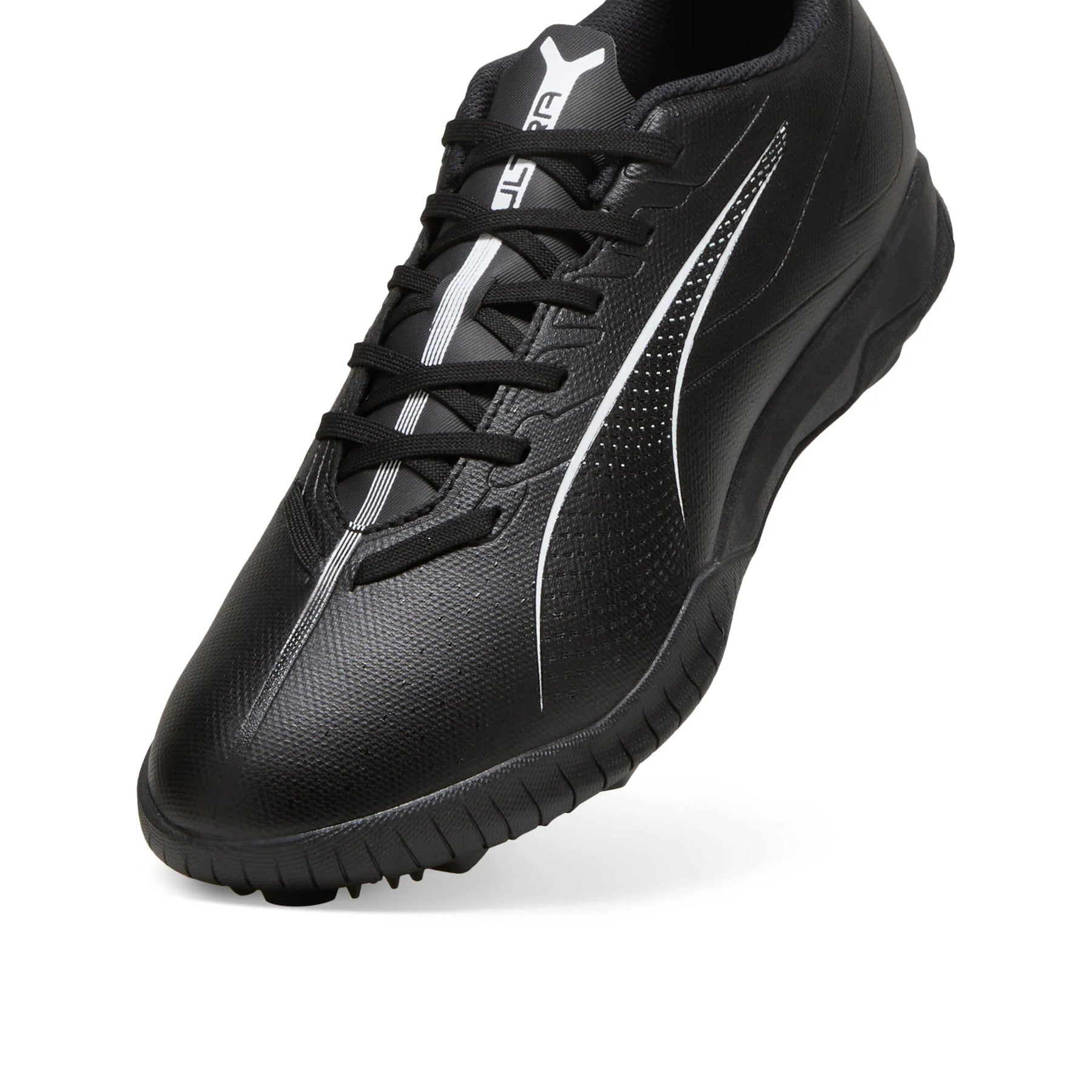 Puma ULTRA 5 Play TT Junior Football Boots: Black/White