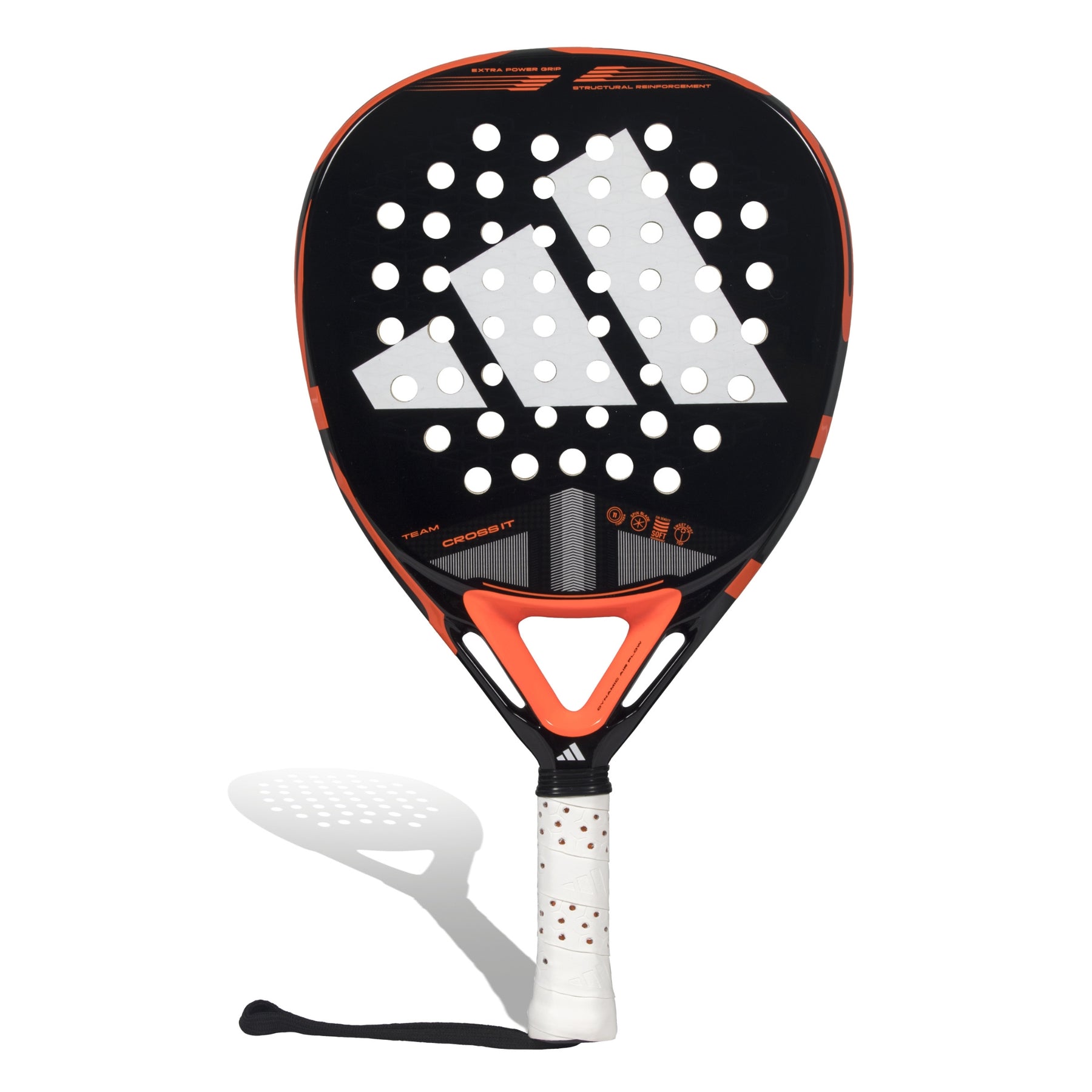 Adidas Cross It Team Padel Racket: Black/Orange