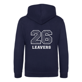 Waverley School Leavers Hoodie: Navy/Sky