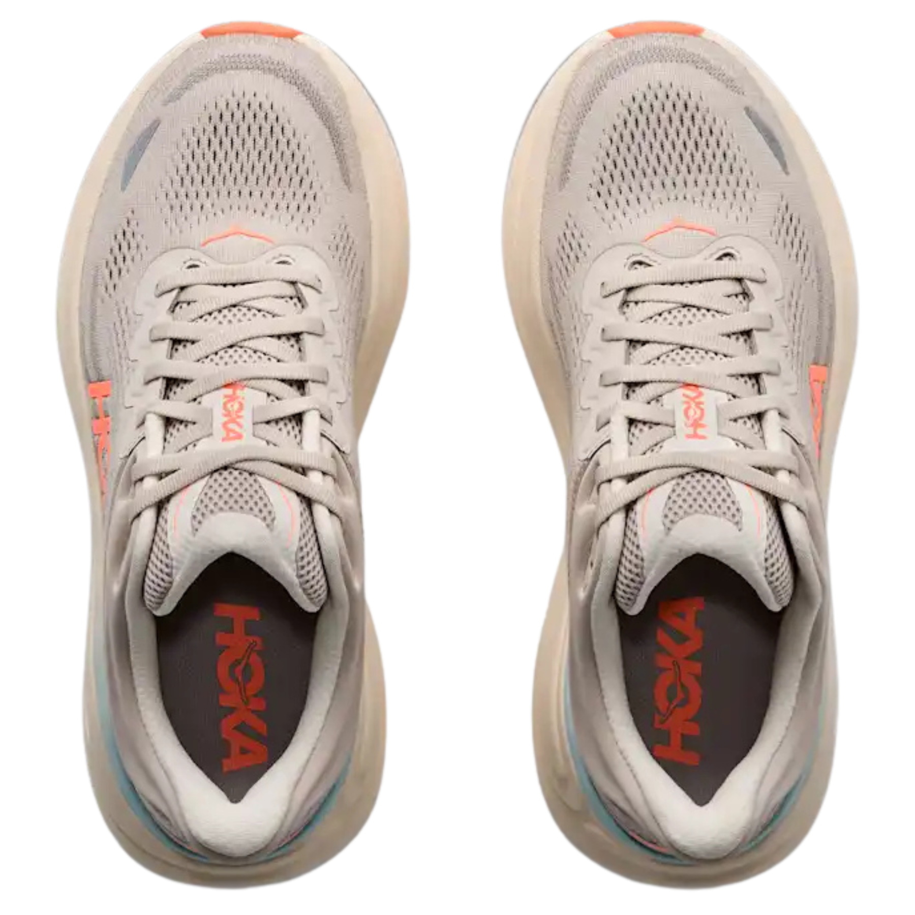 Hoka Bondi 9 Women's Running Shoes: River Rock Grey/Mineral Ore