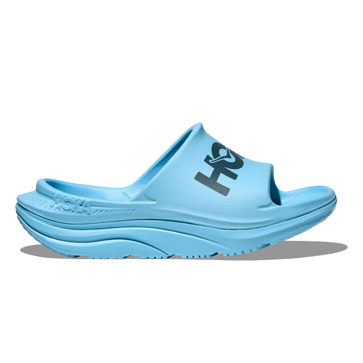 Hoka Ora Athletic Slides: Soaring Blue/Faded Navy