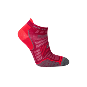 Hilly Twin Skin Socklets: Magenta/Grey Marl