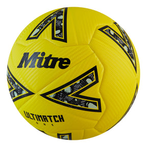 Mitre Ultimatch One 24 Football: Yellow/Black/Grey - 5