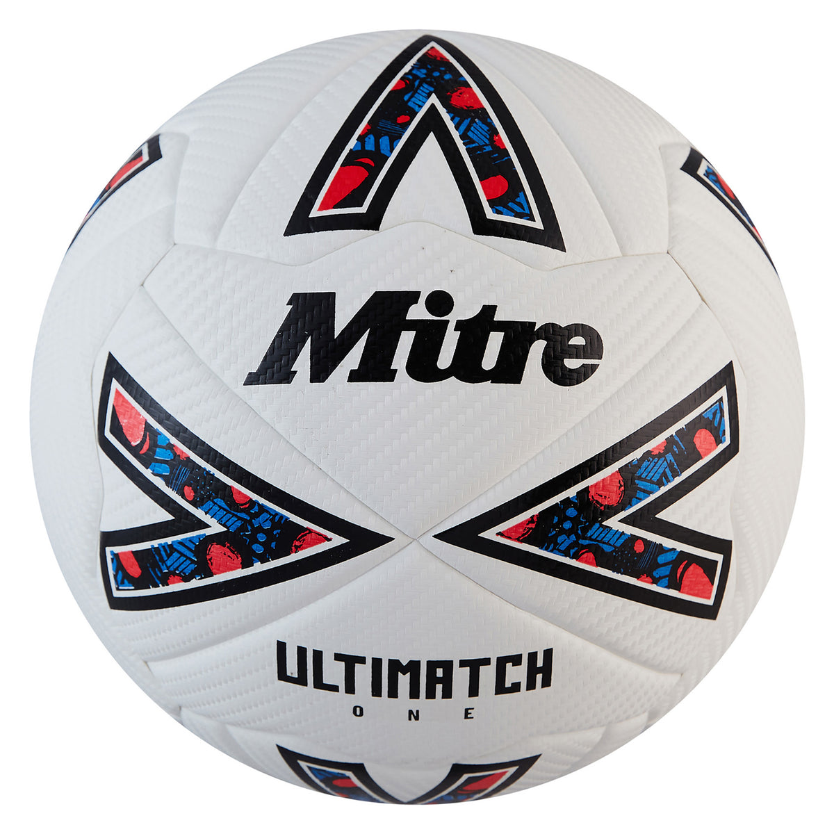 Mitre Ultimatch One 24 Football: White/Black/Red
