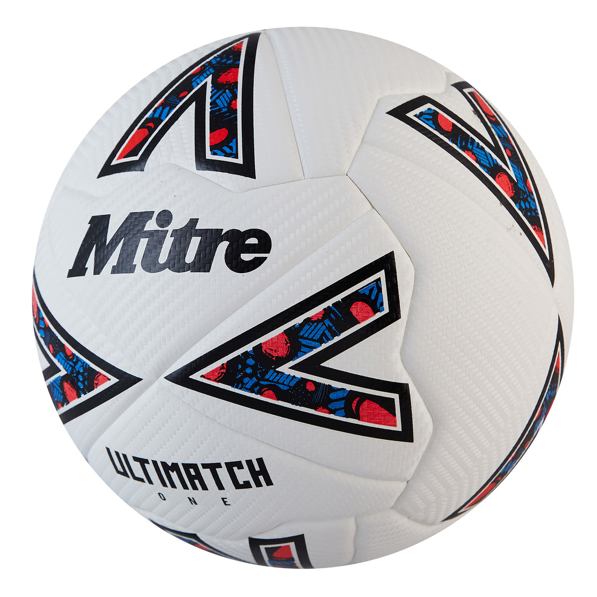 Mitre Ultimatch One 24 Football: White/Black/Red