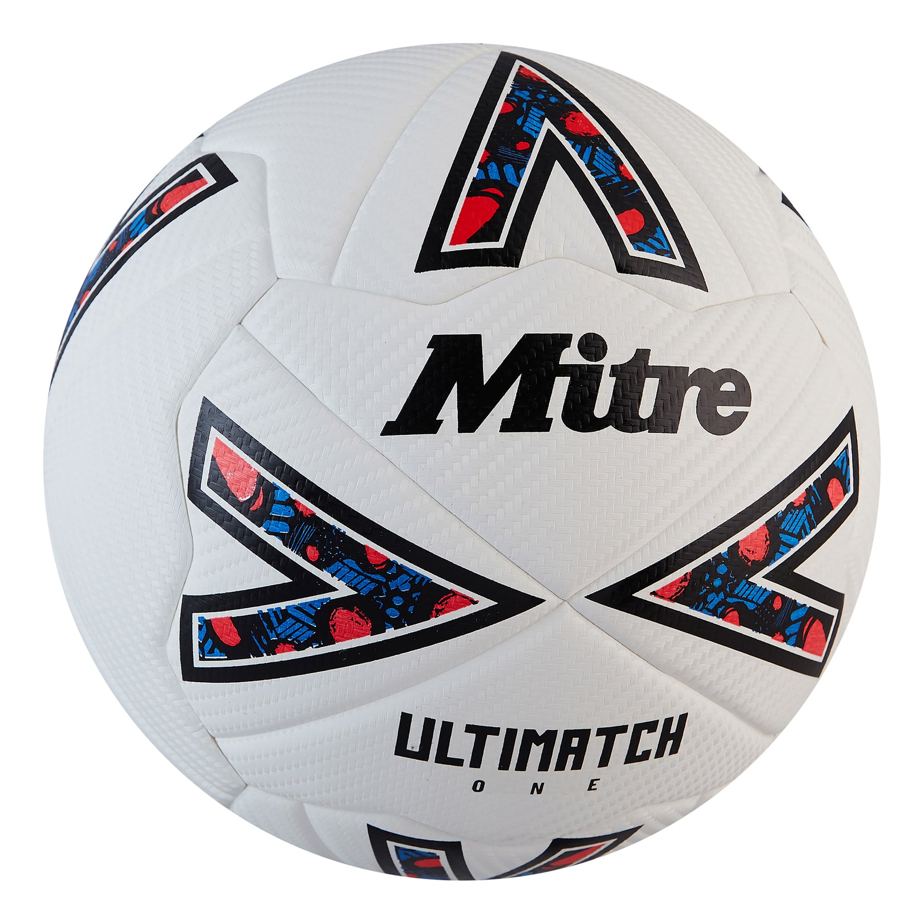 Mitre Ultimatch One 24 Football: White/Black/Red