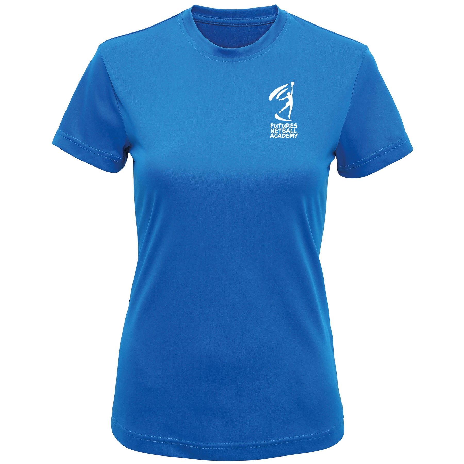 Futures Netball Academy Coaches Tee: Sapphire