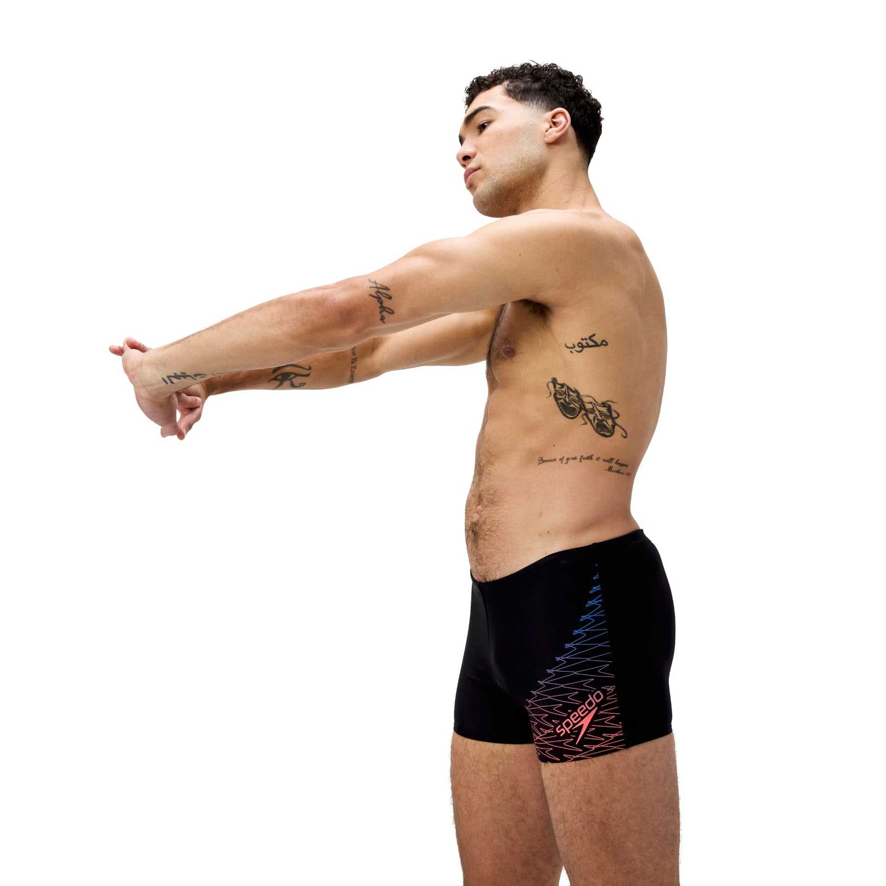 Speedo Mens Medley Logo Aquashort: Orange
