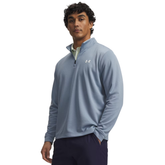 Under Armour Men's MatchPlay Quarter Zip: Blue Wind/White