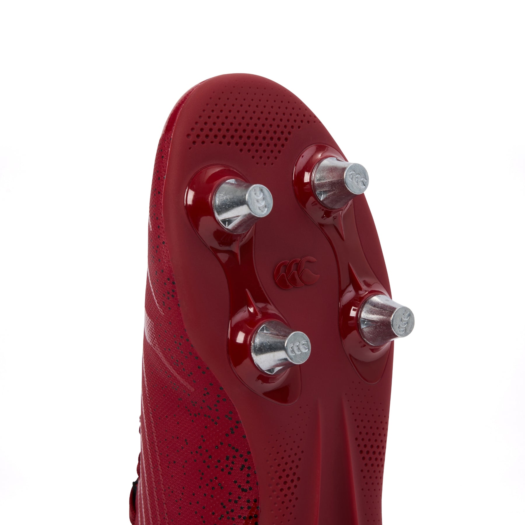 Canterbury Junior Stampede Team Soft Ground Rugby Boots: Red
