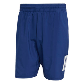 Adidas Club 3 Stripe Mens Tennis Shorts: Navy