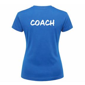 Futures Netball Academy Coaches Tee: Sapphire