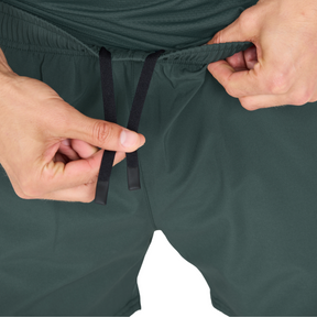 Virtus Zayne Mens 2 in 1 Running Shorts: Dusty Forest