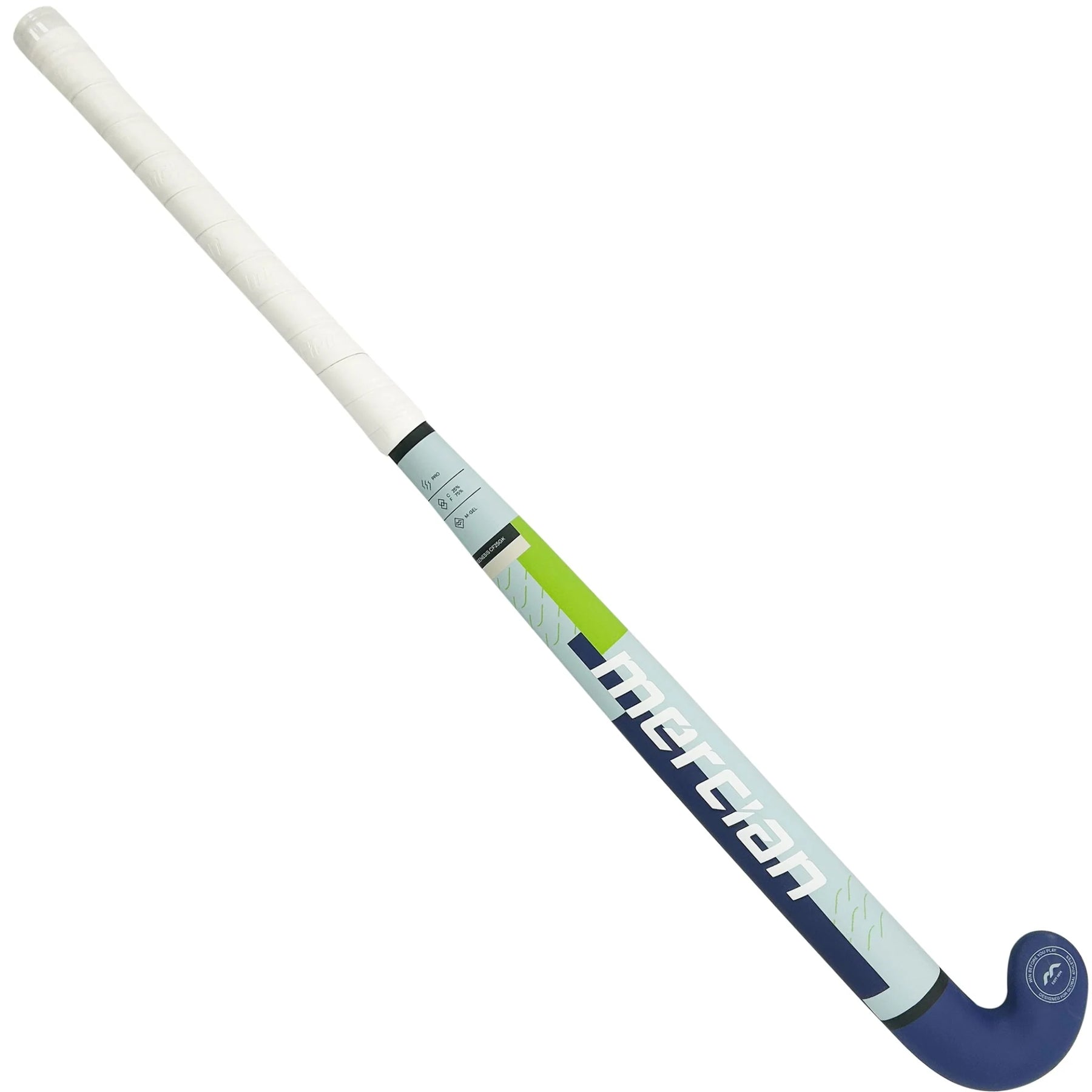 Mercian Genesis CF25 Pro Hockey Stick: Grey/Marine Blue