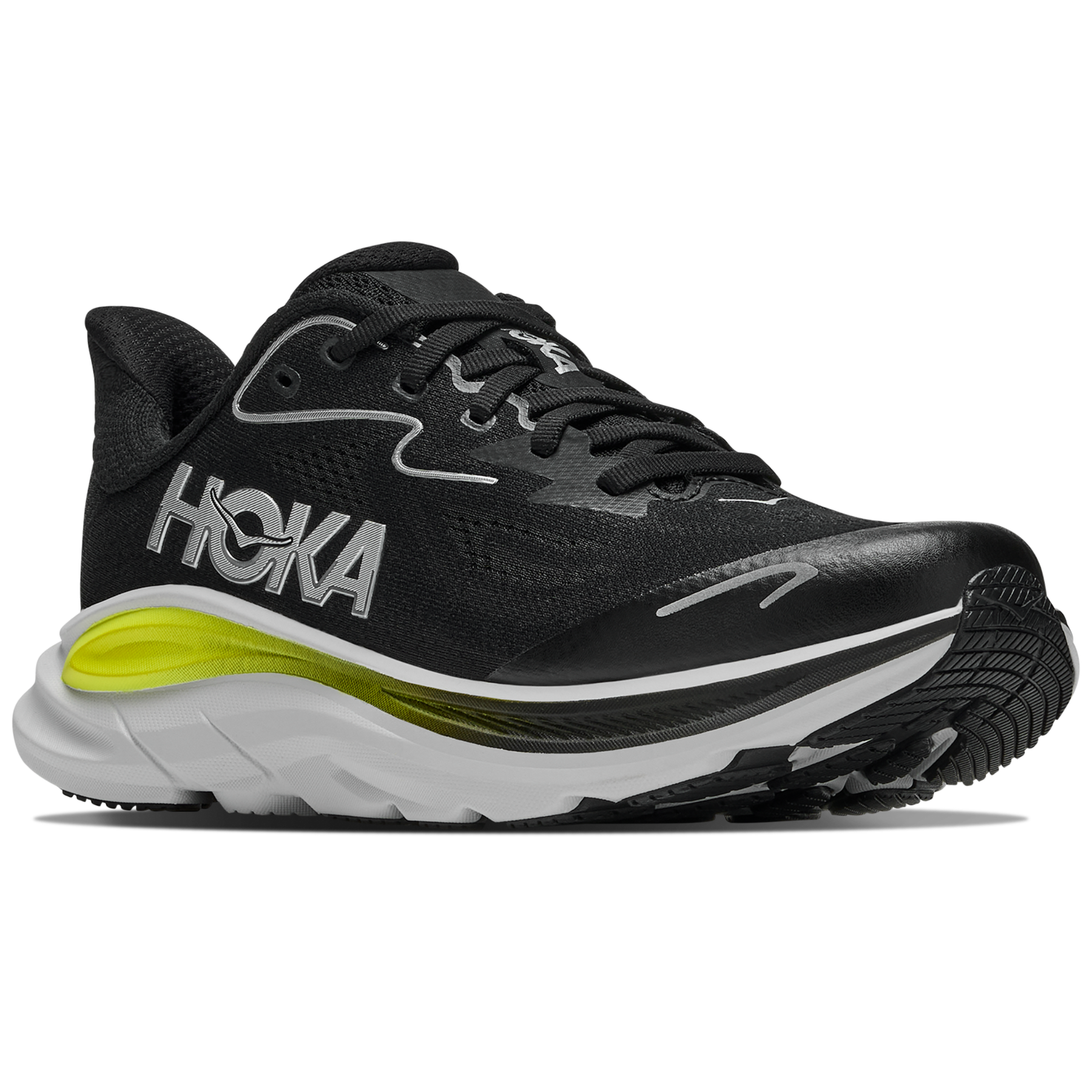 Hoka Clifton 10 Junior Running Shoes: Black/Cosmic/Grey