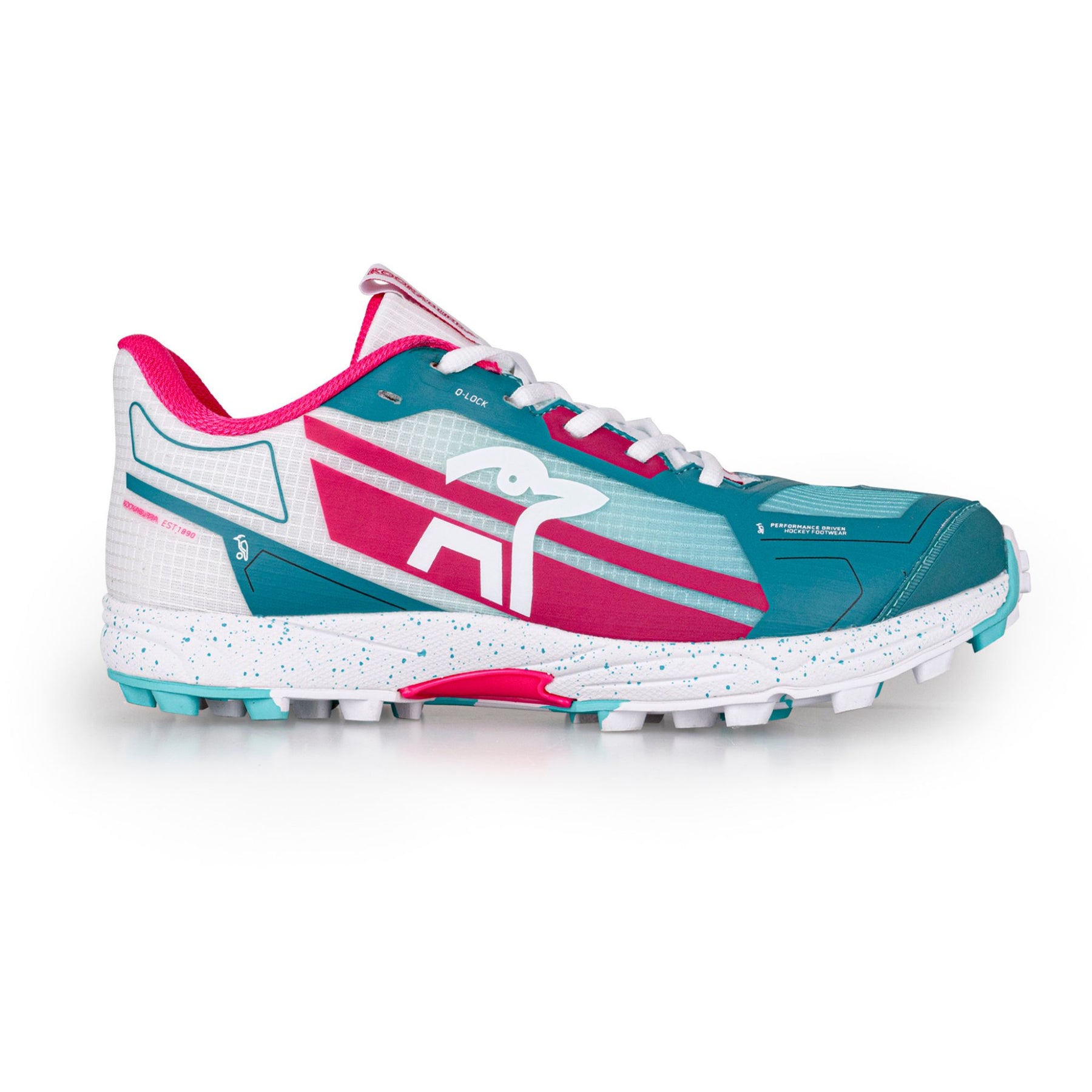 Kookaburra Surge Womens Hockey Shoes 25/2026: Mint/Pink