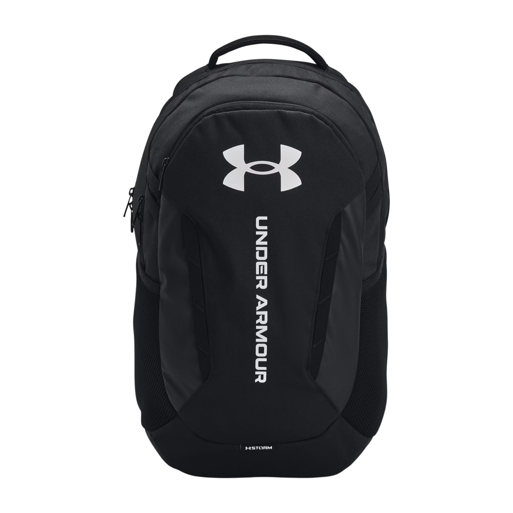 Under Armour Hustle 6.0 Backpack: Black/White