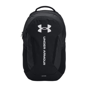 Under Armour Hustle 6.0 Backpack: Black/White