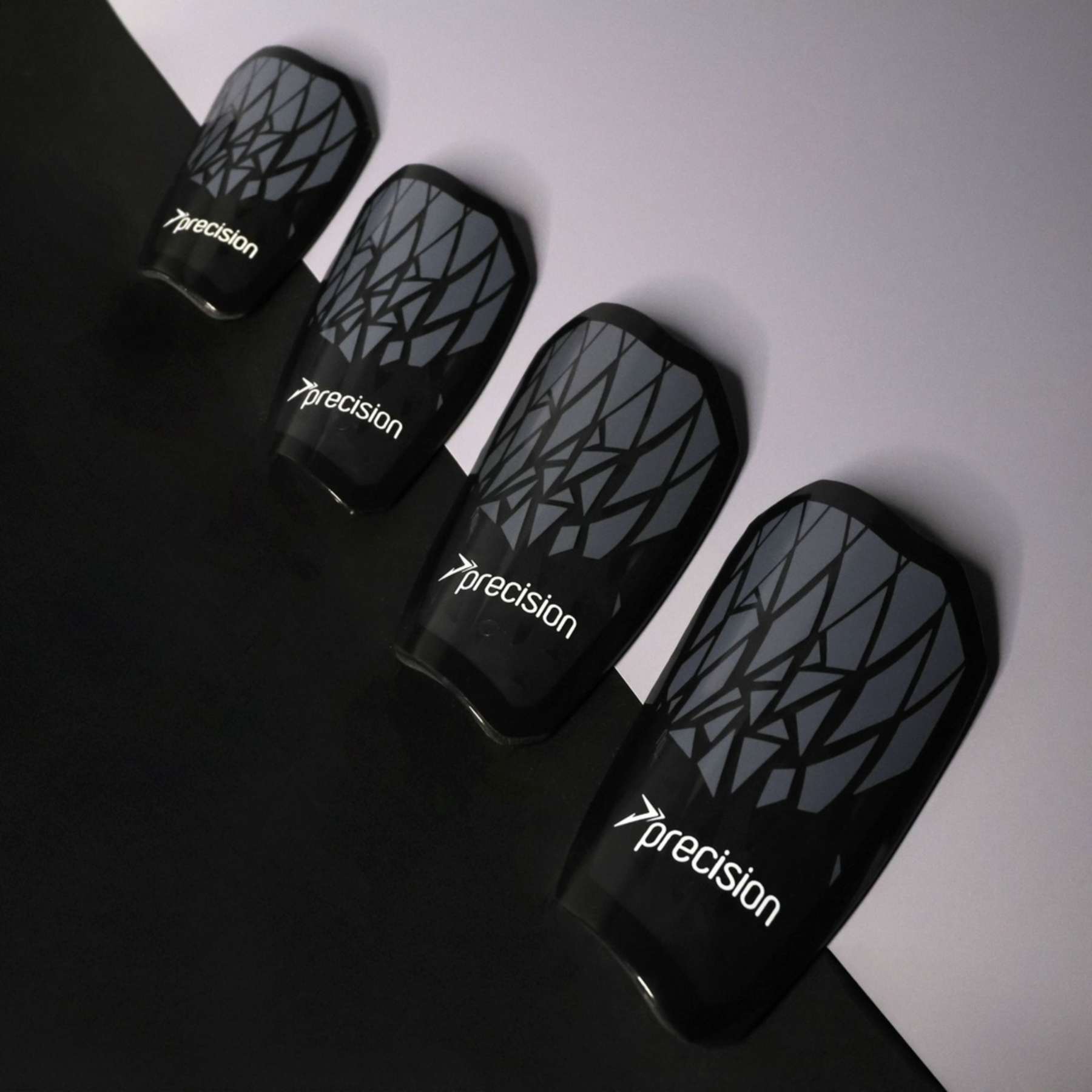 Precision Pro Fushion Shinpads: Black/Grey